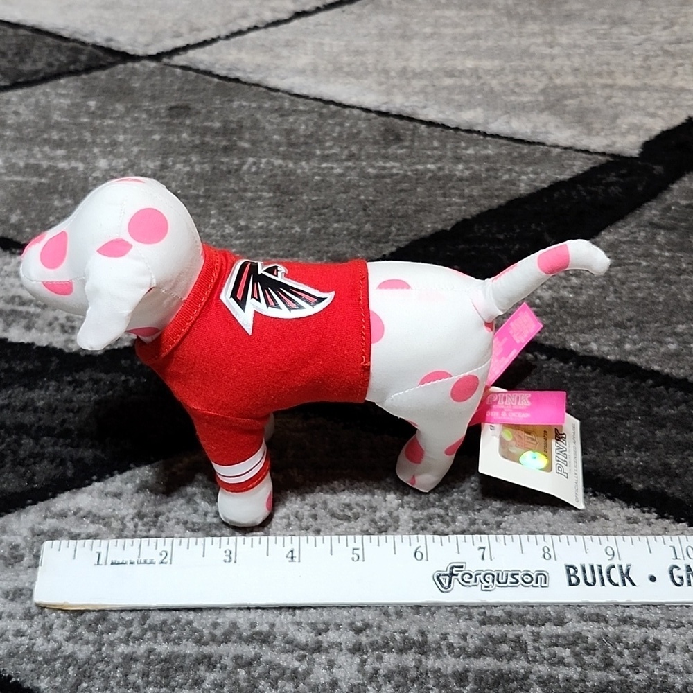 VS PINK RARE ATLANTA FLACONS 1ST-EDITION NFL JERSEY  PLUSH COLLECTIBLE DOG - Picture 3 of 15